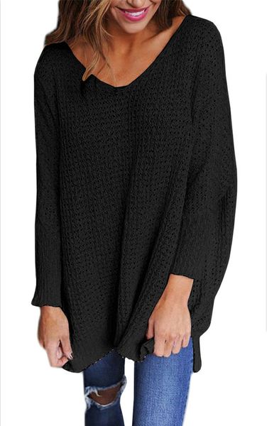 

winter new personality fashion v-collar thick sweater knitted blouse bottom blouse women's wear 152, White
