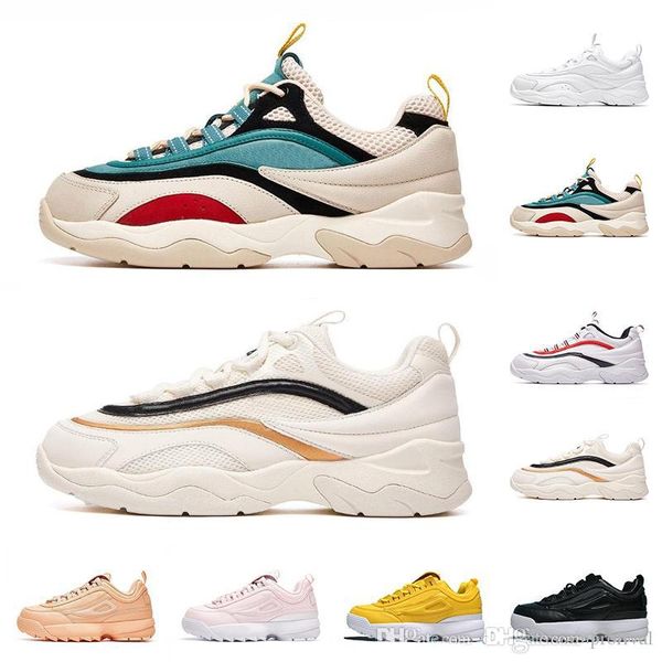 

2020 new luxury disruptors fashion designer casual shoes triple black white yellow mens womens trainer platform sneakers shoes size 36-44