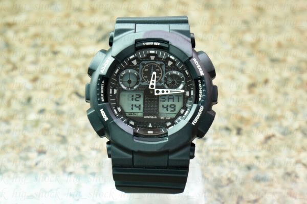 

классическая модель марки мужские наручные часы, Спорт с двойным дисплеем GMT Digital