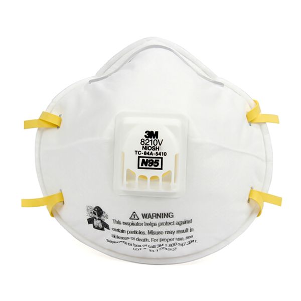 

8210v kn95 n95 маска античастицевая маска с клапаном (головным креплением) защитная маска безопасности 10шт / коробка пылезащитные маски ant