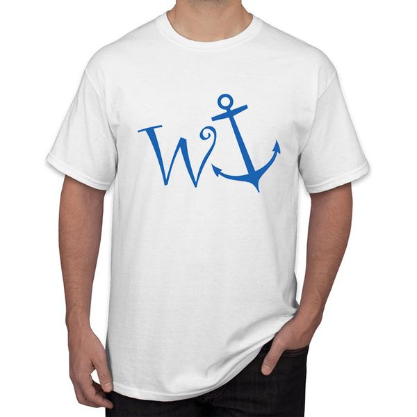 

teehub 2019 funny anchor men t-shirt fashion wt printed tshirts short sleeve summer tees casual, White;black
