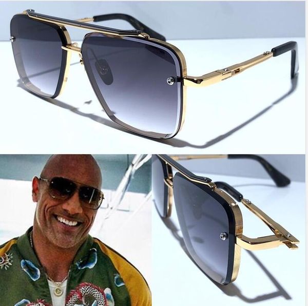 

luxury sunglasses mens sunglasses women classic style plank metal frame six uv400 protection outdoor eyewear have box, White;black