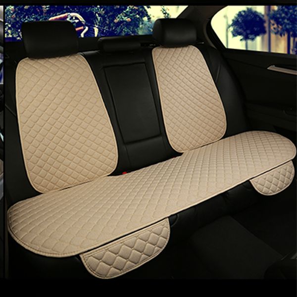 

car seat cover universal flax car seat cushion with backrest four seasons interior auto chair pad flax covers carpet mat