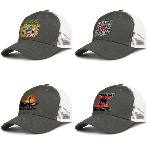 

green day international superhits army-green mens and women trucker cap baseball design custom mesh hats green day original day's new o, Blue;gray