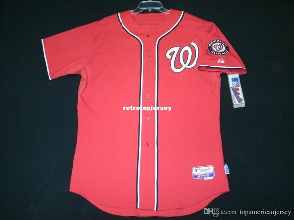 

majestic washington blank red cool base jersey mens stitched sharp wholesale big and tall size xs-6xl baseball jerseys, Black;blue