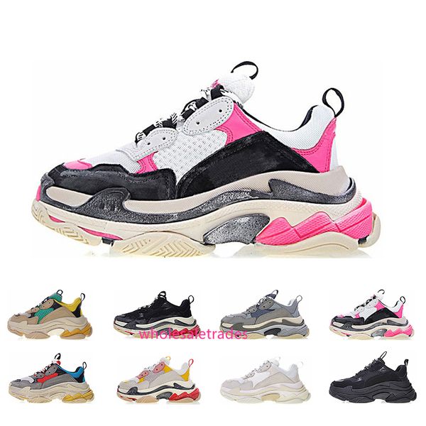

2019 fashion summer night super star men and women shoes designer casual triple s shoes size 36-45