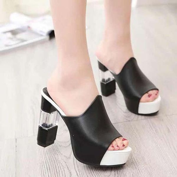 

women shoes sandals heels sandals slippers huaraches flip flops loafers shoe for slipper shoe02 pl2390, Black