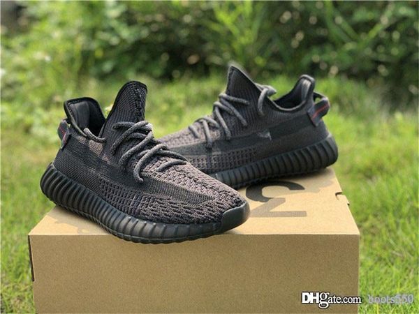 

2019 authentic 350 v2 triple black tatic 3m reflective original gid glow in the dark kanye we t men running hoe neaker fu9013 eg5293