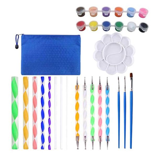 

30pcs mandala dotting tools for painting rock stone ceramic brush acrylic paint
