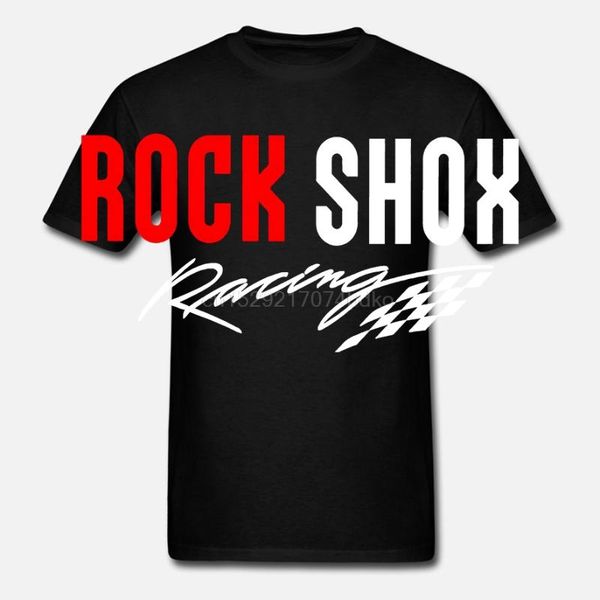 

рок шокс футболки рок шокс вилки мтб гонки футболка, White;black