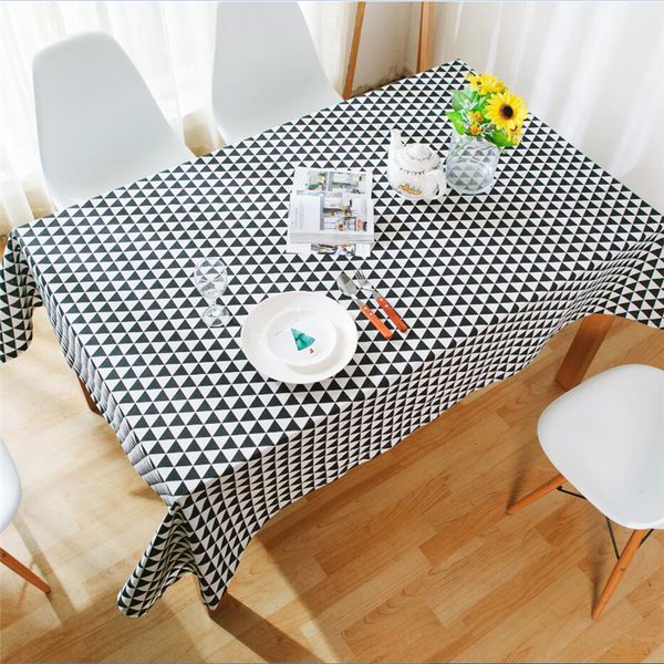 

new triangle printed geometric pattern fashion thickened cotton table cloth