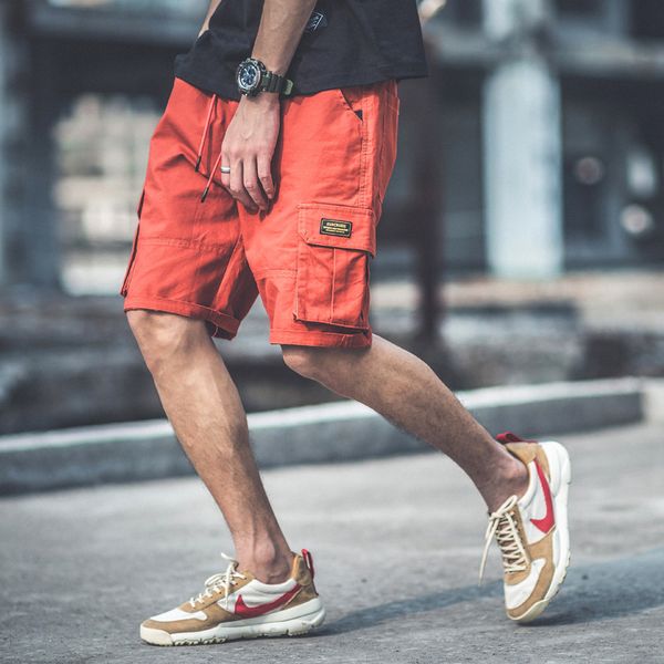 

2019 new shorts men casual beach shorts homme quality bottoms elastic waist fashion brand boardshorts plus sa-8, White;black