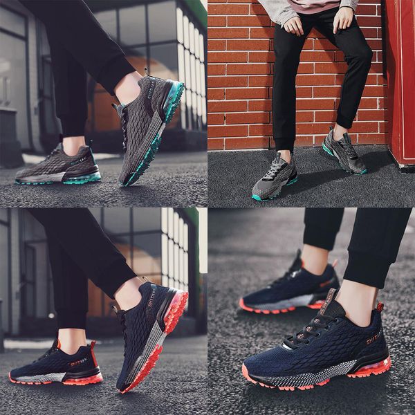 

mens sneakers height increasing breathable fashion athletic sports outdoor casual running tennis shoes gym size39-47, Black
