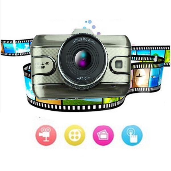 

home 3 inch dual lens car dvrs full hd 1080p car dvr video recorder camera dash cam with rear view backup camera