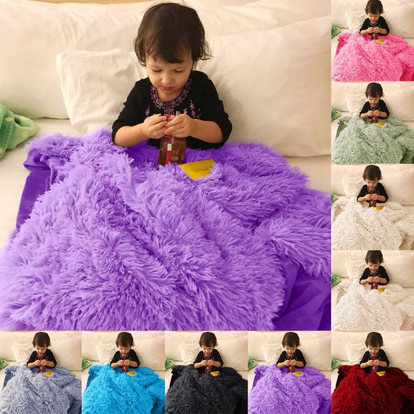 

super soft blanket flannel aircraft sofa use office children blanket towel travel fleece portable fluffy hypoallergenic