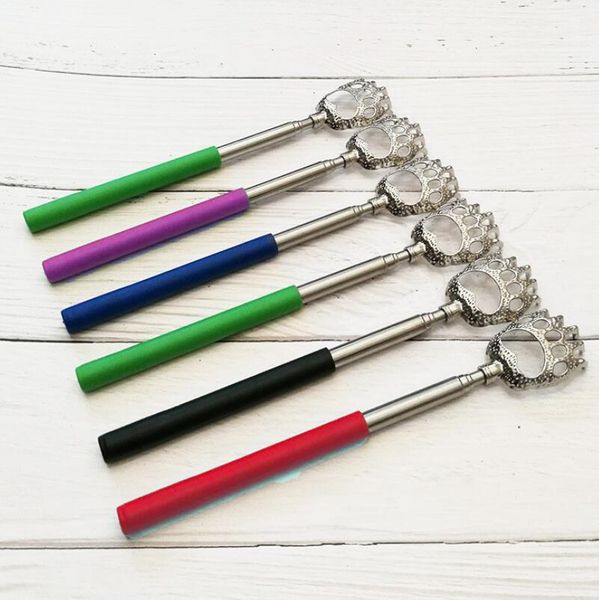 

bear claw type back scratcher with comfortable cushion grip handle scratchers stainless steel health supplies lx7101