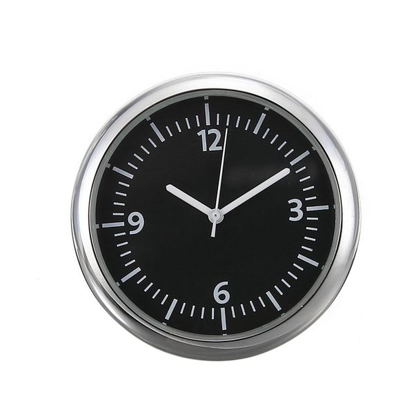 

mini quartz small clock luminous analog watch car stick on clock 4*4cm with double-sided adhesive car decorative ornament clock