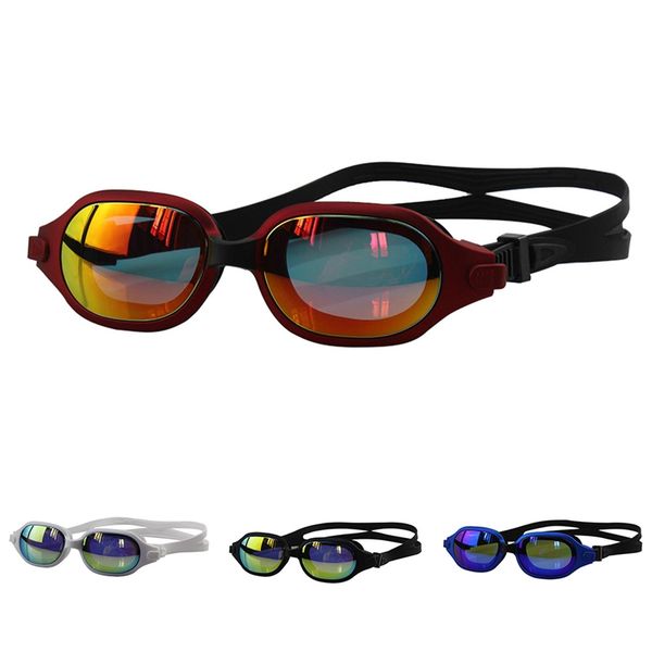 

women men swimming goggles waterproof dust-proof glassesanti-fog anti-uv high definition electroplated lens glasses