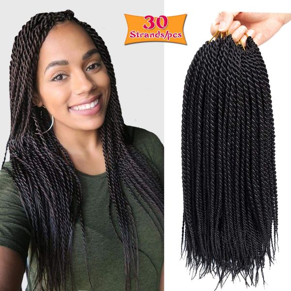 2019 18inch 30stands Pack Senegalese Twist Crochet Braids