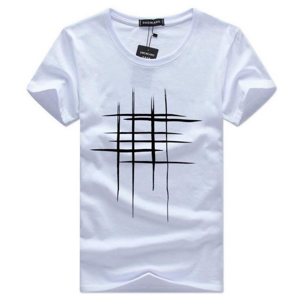

mens designer t shirt summer casual short sleeve mens round neck tees, White;black