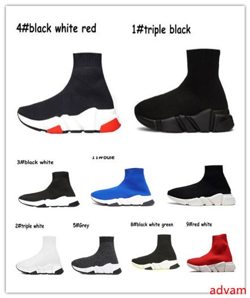 

2020 кроссовки speed trainer с мужскими носками shoe women trainer sz 36-45 бесплатная доставка тройной черный белый дешевые низкие цены