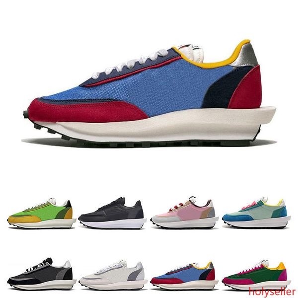 

new sacai ldv waffle running shoes for men women black white grey pine green gusto varsity blue mens trainers fashion sport sneakers