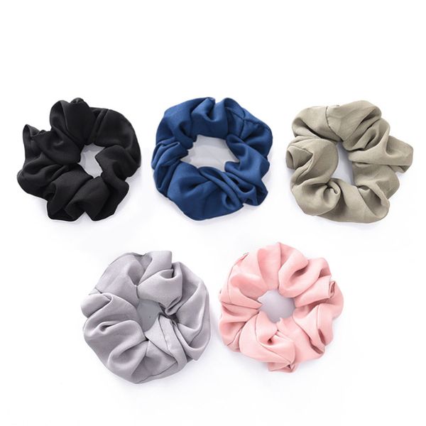 

2019 classical design women hair accesorios pelo female hair tie scrunchie ponytail holder rope chiffon headwear