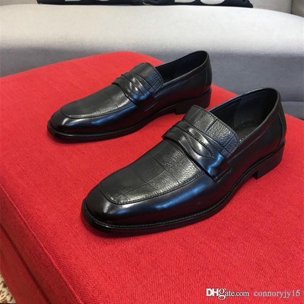 

19ss designer men mixed colors belt shoes loafer male homecom prom dress wedding shoes moccasins sapato social masculino, Black