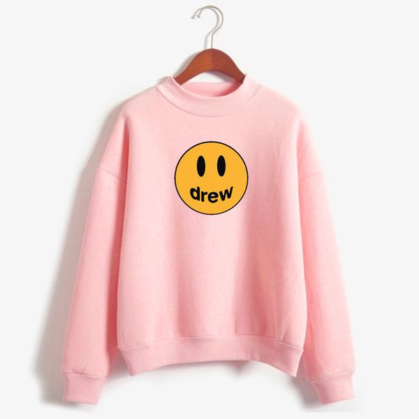 

justin bieber drew house men's women's 1:1 sweatshirt autumn winter harajuku style drew house sweatshirt, Black