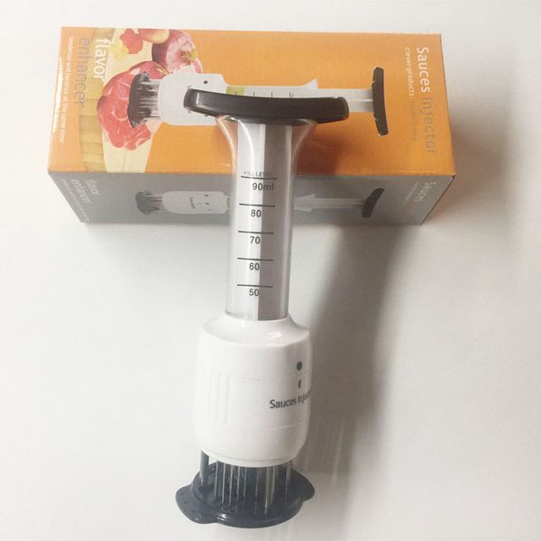 Injeção Feito rápida Tipo Agulhas Meat Tenderizer profissionais artesanais de carne injetores para injetar carne fresca ferramenta da cozinha