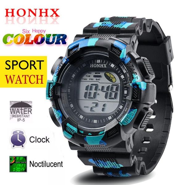 

brand men's sports watches fashion casual led digital watches multi-functional masculino, Slivery;brown