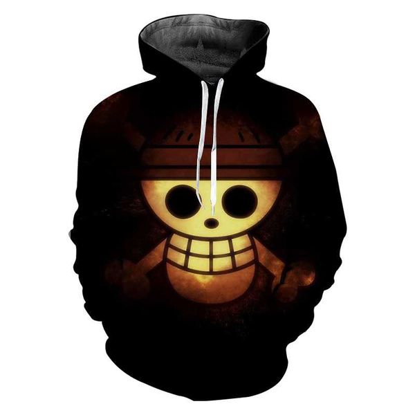 

straw hat one piece hoodies sweat homme hoody sudaderas para hombre anime hoodie hip hop streetwear new sale, Black