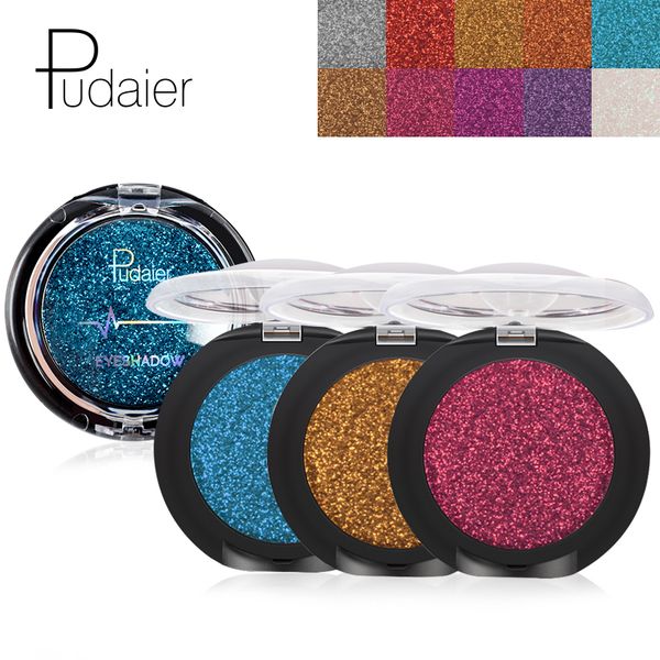 

pudaier блек eye shadow palette yeux sombra макиж metallic еивал eye shadow powder shimmer maquiagem blue eye комеи