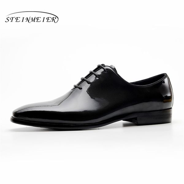 

mens formal shoes leather men dress oxford shoes for men dressing wedding business office lace up male zapatos de hombre, Black