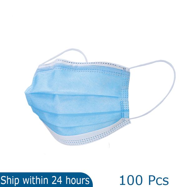 

100pc disposable anti c-virus 19 earloop face mouth masks filter protective masker 100 pcs