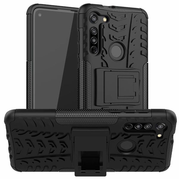 Dual Layer à prova de choque Magro protecção com Kickstand rígido Phone Case Capa Para Moto G rápido G8 G Poder E7 G8 acrescido de jogar um MACRO