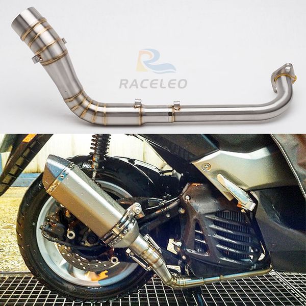 

motorcycle exhaust slip-on front pipe modified front middle link pipe muffler for nmax 155 exhaust nmax155 link