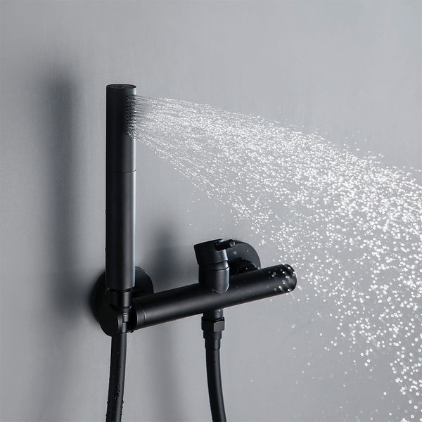 

matte black bathroom shower set bathroom brass wall mounted faucet wall 2 ways shower handheld spray sets bathroom shower faucet
