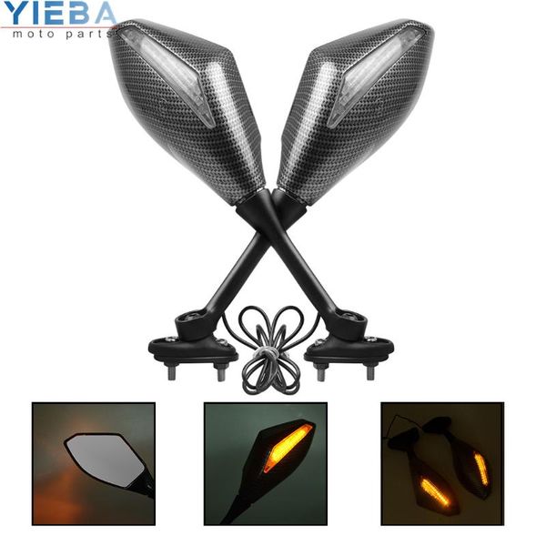 

motorcycle accessories rearview mirrors with turn signal led light for cbr600f cbr600rr cbr 600f 600rr 900rr 1000rr cbf600