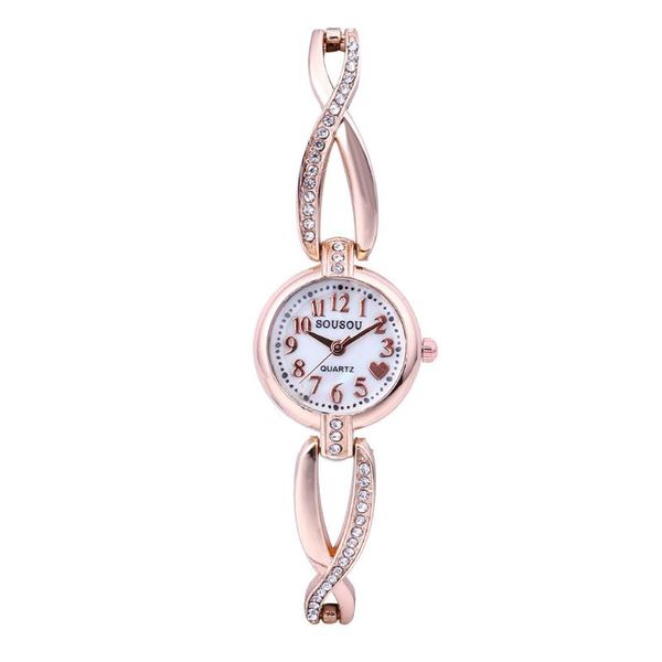 

women bracelet watch mujer golden relojes small dial quartz leisure watch popular wristwatch hour female ladies elegant watches, Slivery;brown