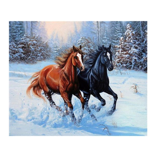 

5d diy diamond painting horse cross stitch embroidery picture horse