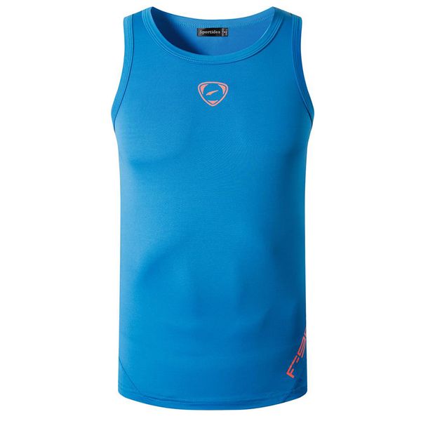 

jeansian sport tank tank sleeveless shirts running grym workout fitness slim compression lsl3306 lightblue, White;black