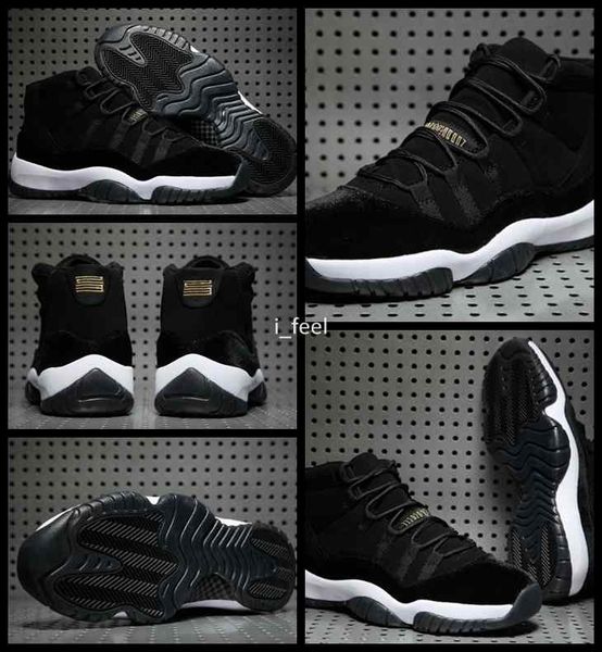 

new 11 xi black gold velvet heiress mens women basketball shoes wool sneakers 11s trainers athletics men sports shoe size eur 36-47