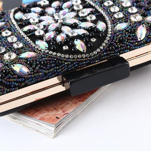 

handmade beaded evening clutch tote bag retro vintage fashion dinner hand bags cheongsam clutches bag for women ladies purses