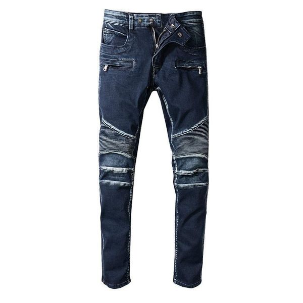 

нове мђжкие джин дизайнеѬ вокого каева ѬазоѬванне denim байкеѬ бѬки пѬо Blue