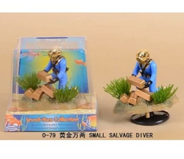 

aquarium pneumatic decorations treasure hunt diver fish tank pneumatic ornaments landscape diver treasure chest