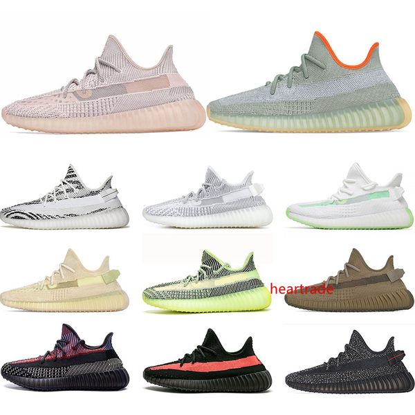 

men women running shoes yecheil yeezreel yeshaya cloud white black static reflective designer mens sneakers size 36-47