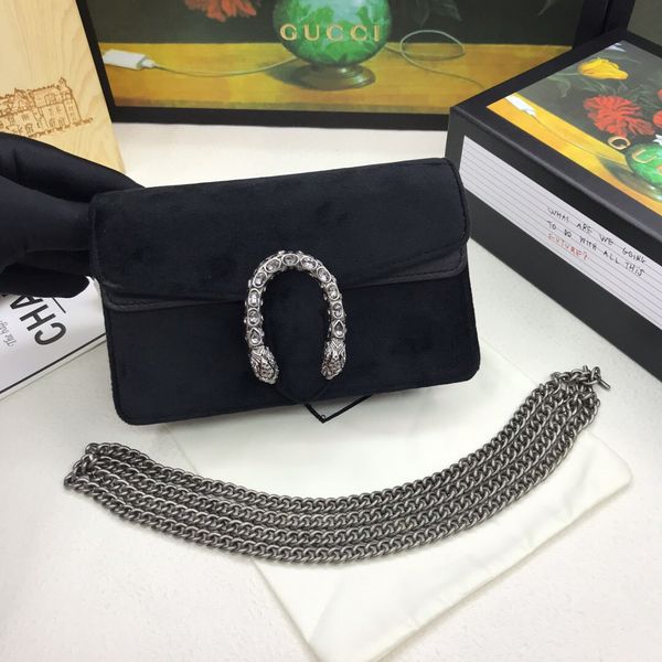 

wholesale 2020 europe and america high-end style mini women's buckle chain wallet c105-2 welcome, Blue;gray