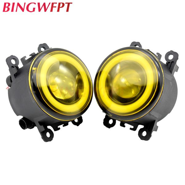 

2pcs car accessories led bulb fog light angel eye white / yellow for mitsubishi pajero sport /montero sport/nativa/prajero dakar