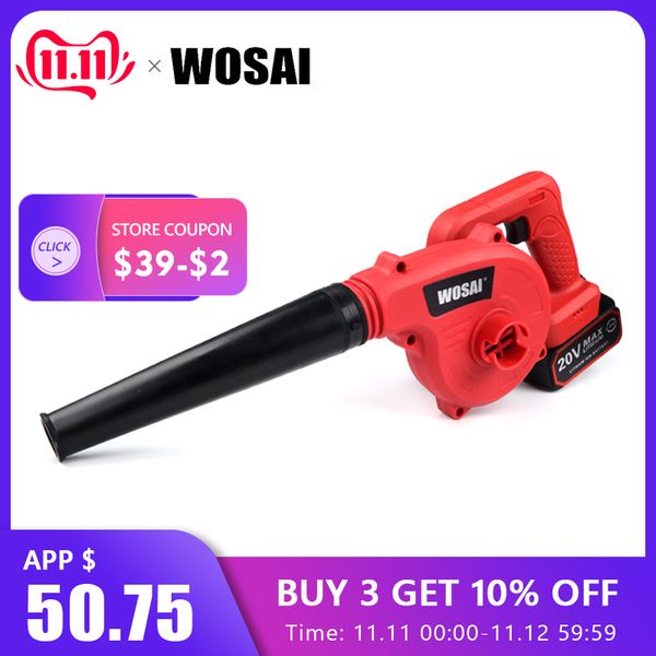 

wosai 20v lithium battery cordless blower electric air blower industrial grade